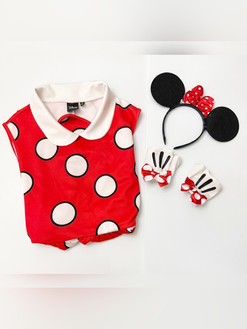 Disney Minnie Mouse Costume Dress Halloween Polka Dot Cosplay Womens - XL